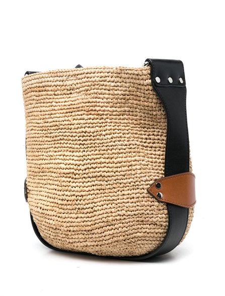 ISABEL MARANT - Bayia Mini raffia shoulder bag