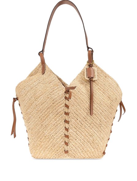 ISABEL MARANT - Raffia and leather bag