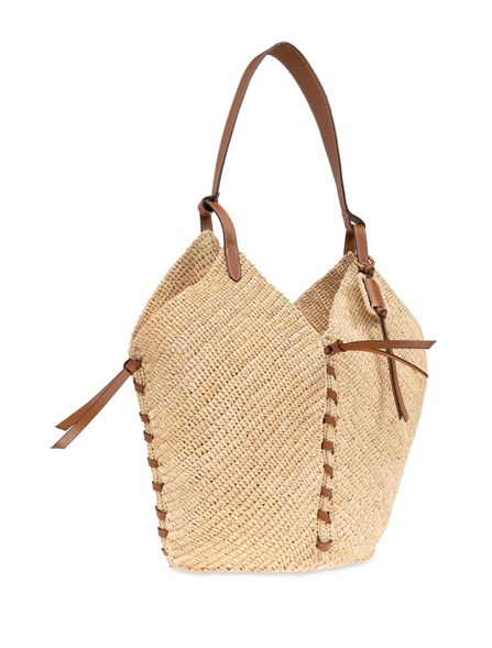 ISABEL MARANT - Raffia and leather bag