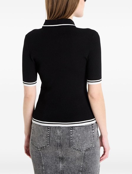 OFF-WHITE - Ribbed polo shirt