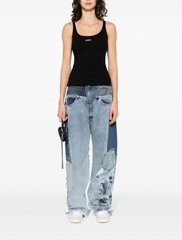 OFF-WHITE - Ribbed tank top