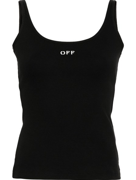 OFF-WHITE - Ribbed tank top