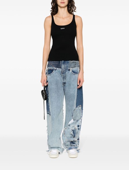 OFF-WHITE - Ribbed tank top