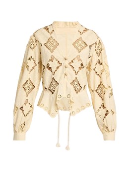 ISABEL MARANT - Blusa in cotone e lino 