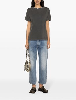 GOLDEN GOOSE DELUXE BRAND - T-SHIRT WITH CRYSTALS