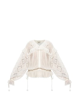 ISABEL MARANT - Blusa in misto cotone e seta