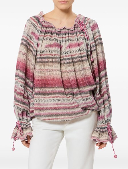 ISABEL MARANT - Textured mesh top