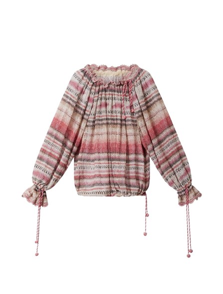 ISABEL MARANT - Textured mesh top