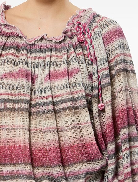 ISABEL MARANT - Textured mesh top