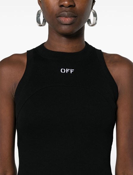 OFF-WHITE - RIBBED TOP