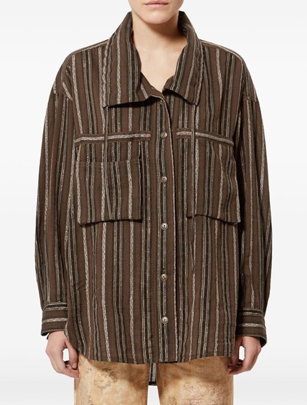 ISABEL MARANT - Camicia a tunica in jacquard 