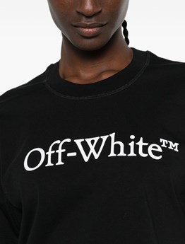OFF-WHITE - T-shirt crop in cotone