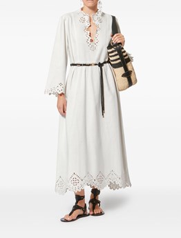 MARANT ÉTOILE - Abito tunica in cotone traforato