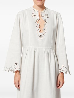 MARANT ÉTOILE - Abito tunica in cotone traforato