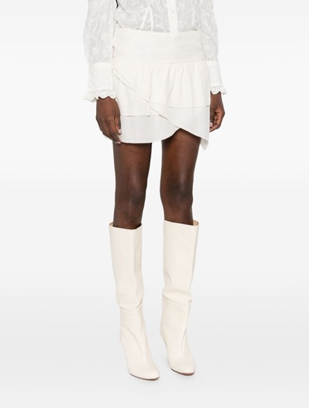 MARANT ÉTOILE - Mini skirt in cotton blend voile