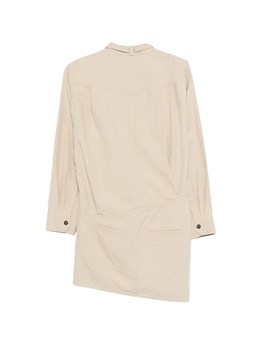 MARANT ÉTOILE - Linen and cotton canvas dress