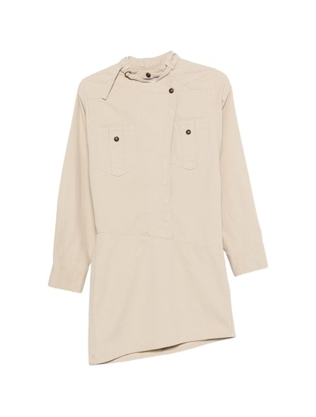 MARANT ÉTOILE - Linen and cotton canvas dress