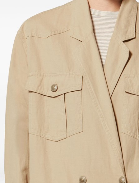 MARANT ÉTOILE - Linen and cotton canvas jacket
