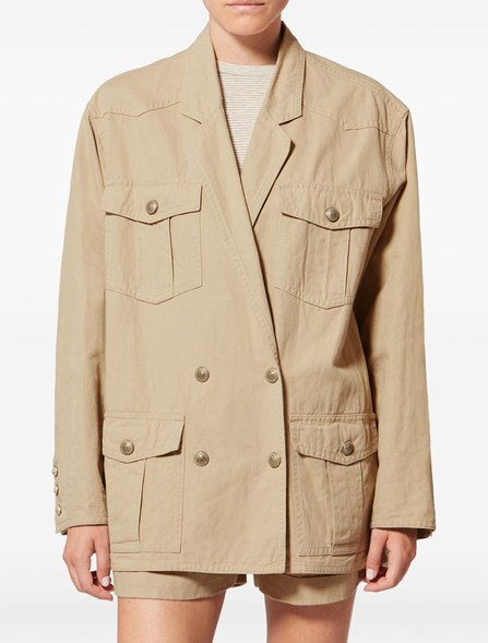 MARANT ÉTOILE - Linen and cotton canvas jacket