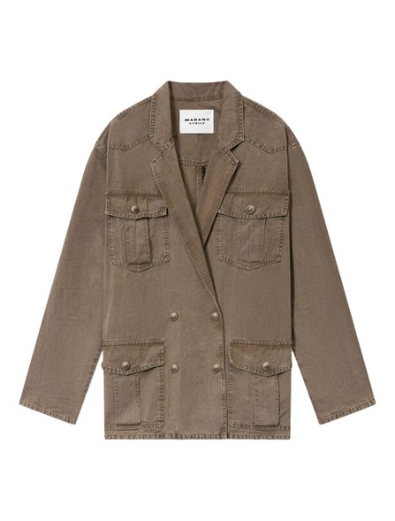 MARANT ÉTOILE - Linen and cotton canvas jacket