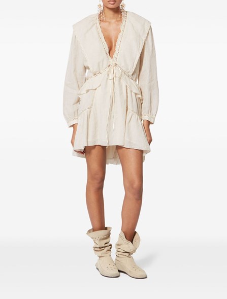 MARANT ÉTOILE - Cotton and linen gauze dress