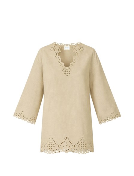 MARANT ÉTOILE - Openwork cotton tunic dress