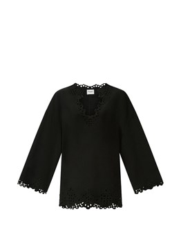 MARANT ÉTOILE - Abito tunica in cotone traforato