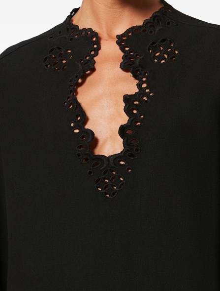 MARANT ÉTOILE - Abito tunica in cotone traforato