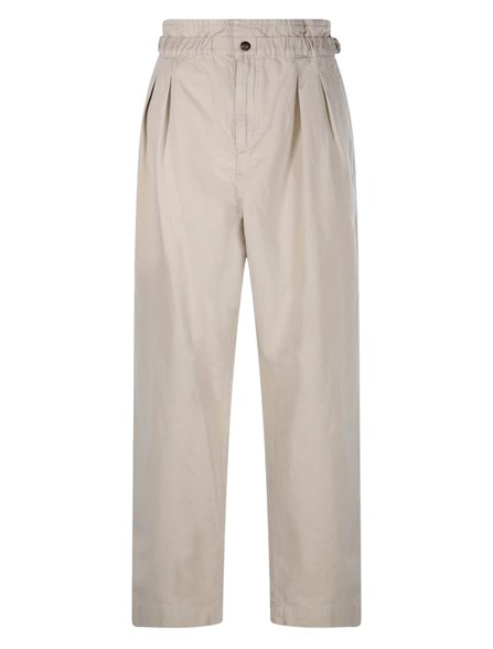 MARANT ÉTOILE - Cotton and linen blend trousers