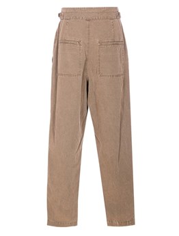 MARANT ÉTOILE - Linen and cotton canvas trousers