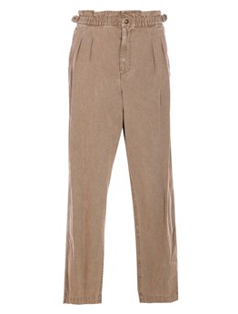 MARANT ÉTOILE - Linen and cotton canvas trousers