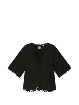 MARANT ÉTOILE - Top tunica in cotone traforato