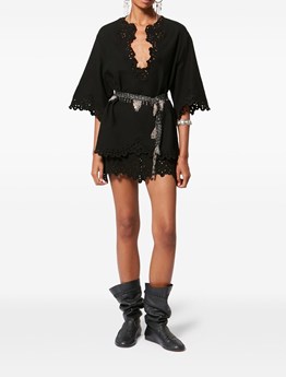 MARANT ÉTOILE - Top tunica in cotone traforato