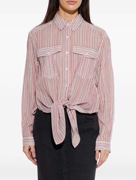 MARANT ÉTOILE - camicia in voile di cotone 