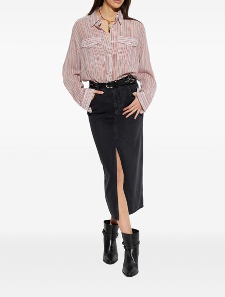 MARANT ÉTOILE - camicia in voile di cotone 