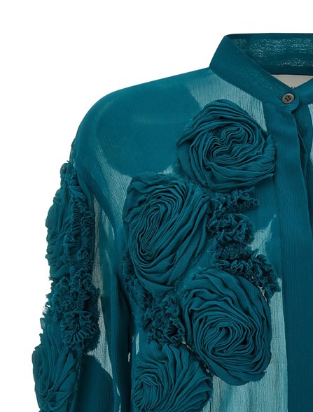 DRIES VAN NOTEN - camicia in georgette