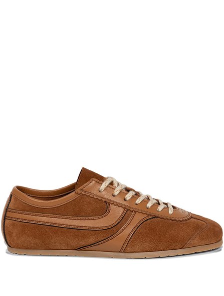 DRIES VAN NOTEN - Leather and suede sneakers