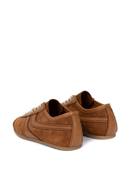 DRIES VAN NOTEN - Leather and suede sneakers