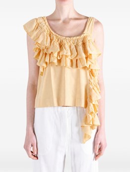 DRIES VAN NOTEN - Top in jersey di cotone