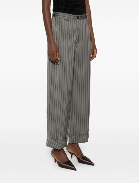 DRIES VAN NOTEN - Striped viscose pants