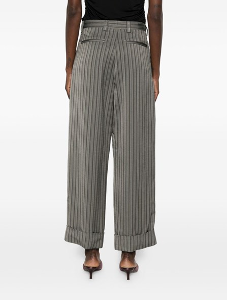 DRIES VAN NOTEN - Striped viscose pants