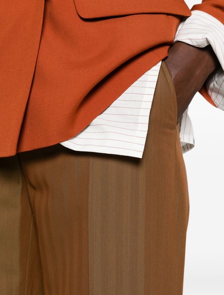 DRIES VAN NOTEN - TAILORED WOOL BLEND TROUSERS