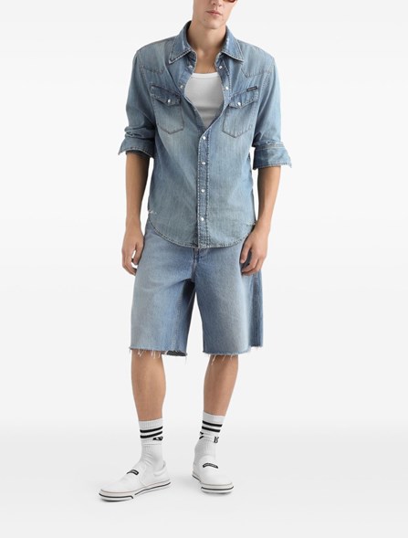 DOLCE & GABBANA - DENIM BERMUDA SHORTS