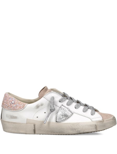 PHILIPPE MODEL - PRSX SNEAKERS IN LEATHER AND SUEDE