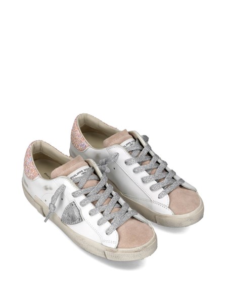 PHILIPPE MODEL - PRSX SNEAKERS IN LEATHER AND SUEDE