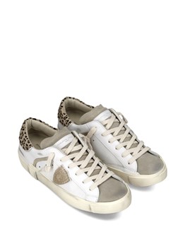 PHILIPPE MODEL - PRSX SNEAKERS IN LEATHER AND SUEDE