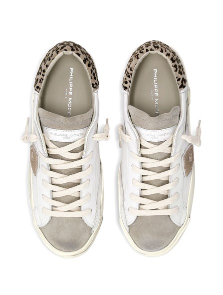 PHILIPPE MODEL - PRSX SNEAKERS IN LEATHER AND SUEDE