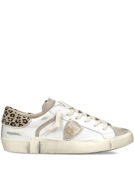PHILIPPE MODEL - PRSX SNEAKERS IN LEATHER AND SUEDE