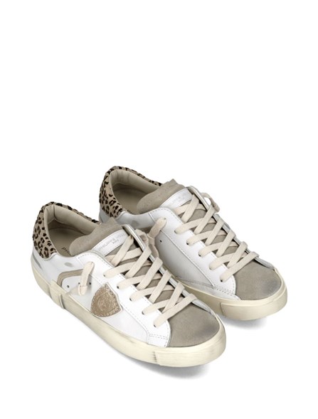 PHILIPPE MODEL - PRSX SNEAKERS IN LEATHER AND SUEDE