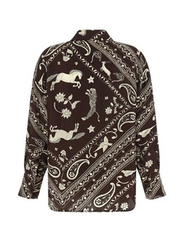 ALBERTO BIANI - BLUSA IN SETA STAMPATA